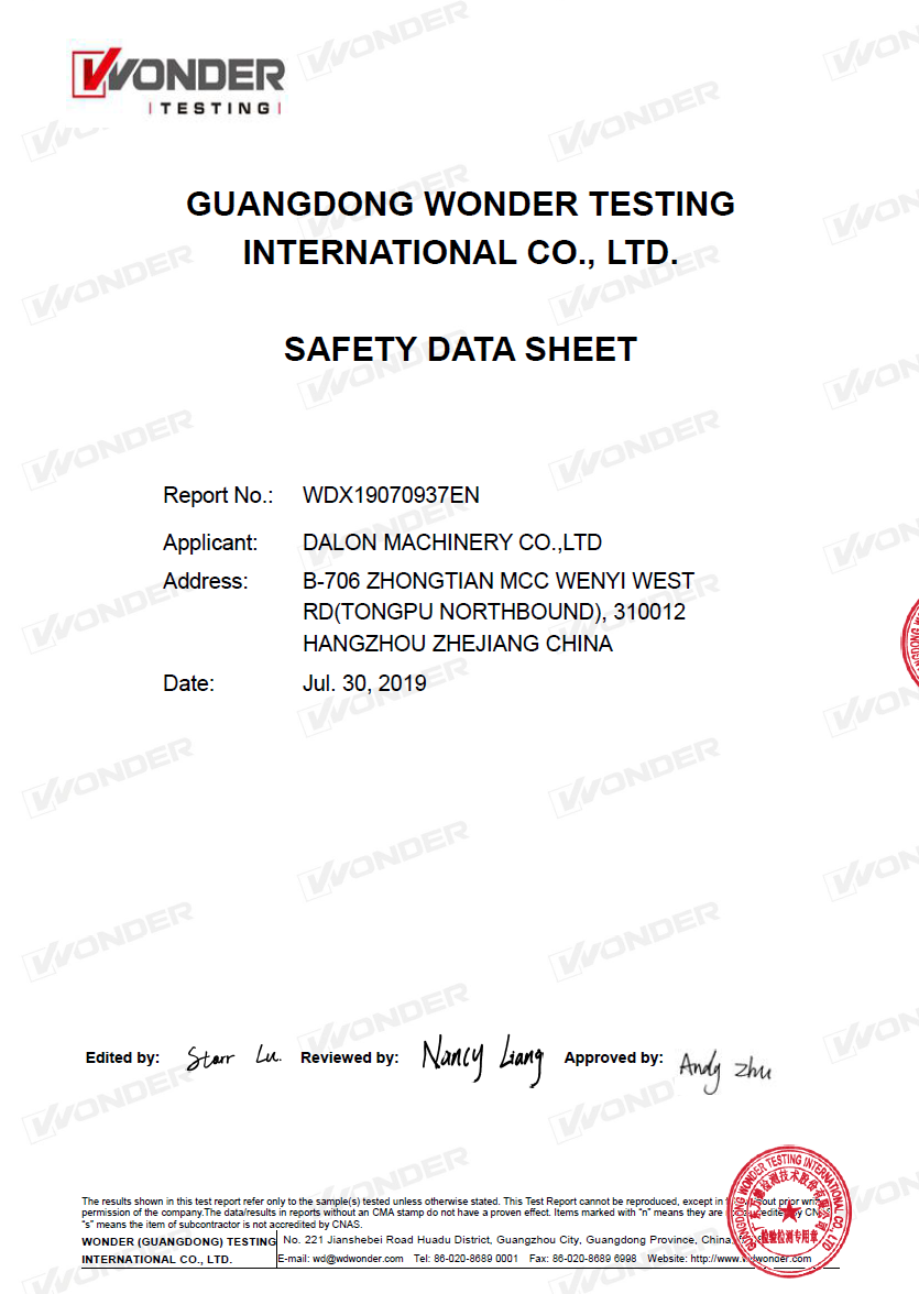 MSDS Page 1