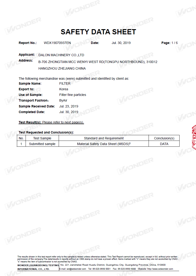 MSDS Page 2