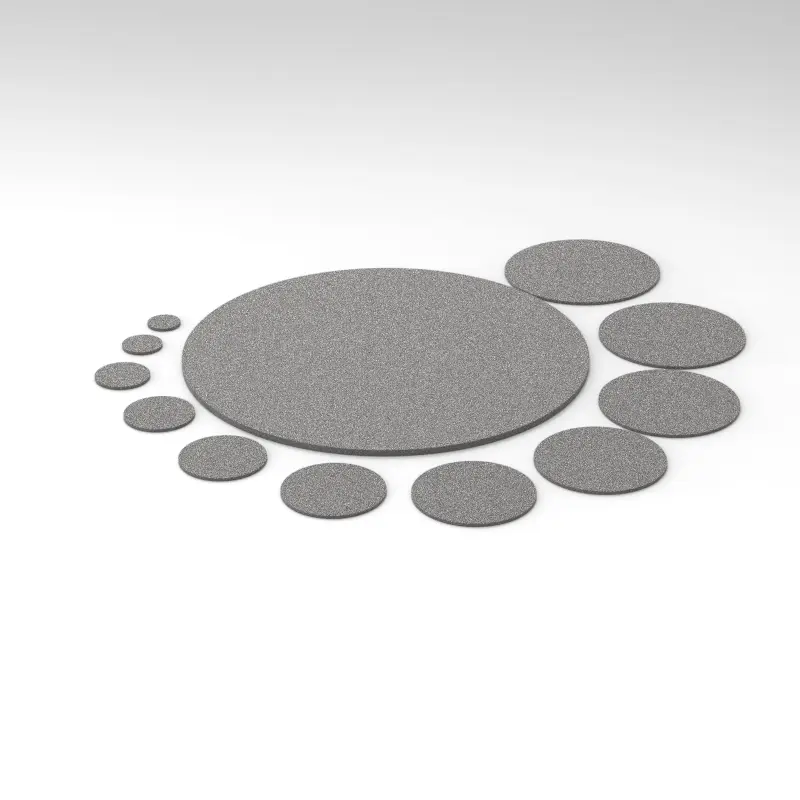  sintered powder filter - STEEL FILTER DISC 6.35X1.6 40MICRON