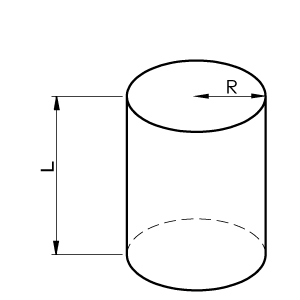 Cylinder radius